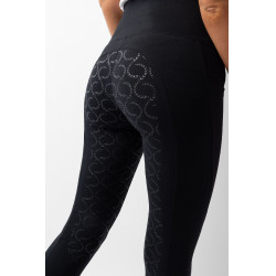 Legging de cintura alta com silicone integral Gillian Horze feminino Preto