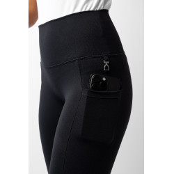 Legging de cintura alta com silicone integral Gillian Horze feminino Preto