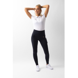 Legging Horze Mathilde com fundo de silicone feminino Azul-marinho escuro Legging Horze Mathilde com fundo de silicone feminino Azul-marinho escuro