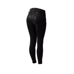 Calça Thermo Grand Prix Horze com fundo de silicone para mulher Preto Calça Thermo Grand Prix Horze com fundo de silicone para mulher Preto