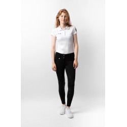 Calça Thermo Grand Prix Horze com fundo de silicone para mulher Preto Calça Thermo Grand Prix Horze com fundo de silicone para mulher Preto