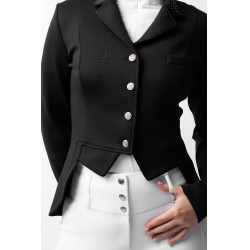 Casaco de competição Carla feminino Horze Preto Casaco de competição Carla feminino Horze Preto