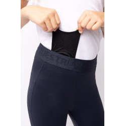 Legging de equitação com grip de silicone completo Madison infantil Horze Azul-marinho escuro