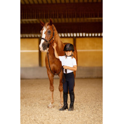 Legging de equitação com grip de silicone completo Madison infantil Horze Azul-marinho escuro