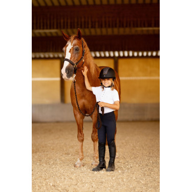 Legging de equitação com grip de silicone completo Madison infantil Horze Azul-marinho escuro