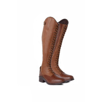 Botas de equitação femininas com atacadores Horze Castanho claro Botas de equitação femininas com atacadores Horze Castanho claro