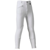 Calça Daslö Infantil Malha Grossa Branca com Reforço Branco Calça Daslö Infantil Malha Grossa Branca com Reforço Branco
