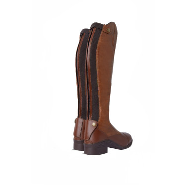 Botas de equitação femininas com atacadores Horze Castanho claro