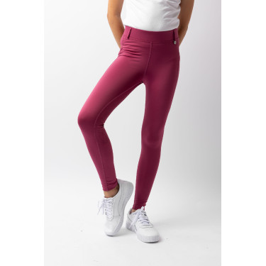 Leggings de equitação infantil Horze Dea Rosa seca