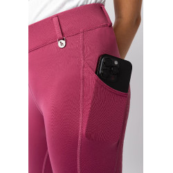 Leggings de equitação infantil Horze Dea Rosa seca