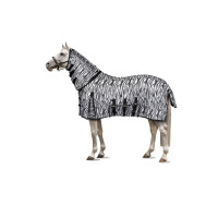 Capa anti-moscas Horze Defender com aba para a barriga Zebra