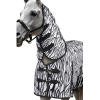 Capa anti-moscas Horze Defender com aba para a barriga Zebra Motivos Capa anti-moscas Horze Defender com aba para a barriga Zebra Motivos