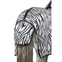 Capa anti-moscas Horze Defender com aba para a barriga Zebra Motivos Capa anti-moscas Horze Defender com aba para a barriga Zebra Motivos