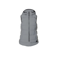 Colete acolchoado refletivo sem mangas Horze feminino Prata refletivo