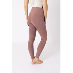 Legging de equitação B Vertigo Viktoria sem costuras feminino com grip integral Beleza negra Preto