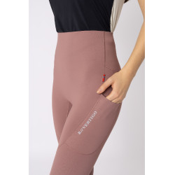 Legging de equitação B Vertigo Viktoria sem costuras feminino com grip integral Beleza negra Preto