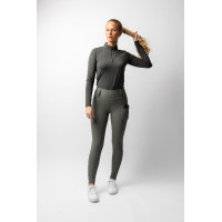 Calça de equitação B Vertigo híbrida de compressão Chiara feminina Manjedoura Basilic Rosa Calça de equitação B Vertigo híbrida de compressão Chiara feminina Manjedoura Basilic Rosa