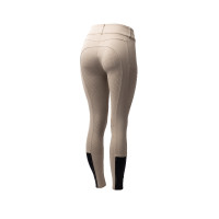 Calça de equitação Horze Evelyn com fundo integral feminino Toupeira simples