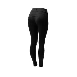 Calça de equitação Horze Evelyn com fundo integral feminino Preto