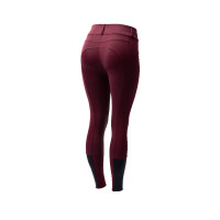 Calça de equitação Horze Evelyn com fundo integral feminino Toupeira simples Bege