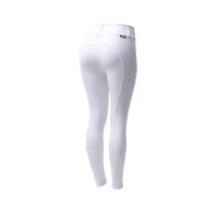 Calça Horze Grand Prix III Show com grip completo feminino Branco brilhante Calça Horze Grand Prix III Show com grip completo feminino Branco brilhante