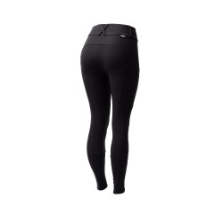 Calça Horze Grand Prix Pro com culote integral feminino Preto