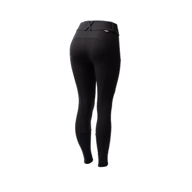 Calça Horze Grand Prix Pro com culote integral feminino Preto