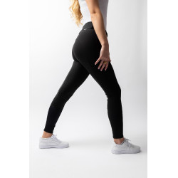 Calça Horze Grand Prix Pro com culote integral feminino Preto