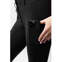 Calça Horze Grand Prix Pro com culote integral feminino Preto
