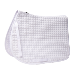 Almofada de sela Horze Exeter mista Branco brilhante