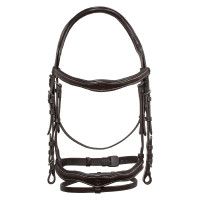 Bridão anatômico com logotipo Equestro Castanho escuro
