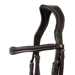 Bridão anatômico com logotipo Equestro Castanho escuro