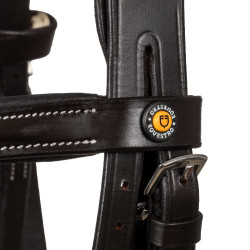 Bridão anatômico com logotipo Equestro Castanho escuro