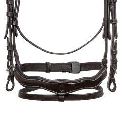Bridão anatômico com logotipo Equestro Castanho escuro