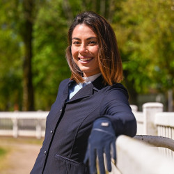 Casaco de competição Jump'In Senhora Airtec Marinho Azul-marinho Casaco de competição Jump'In Senhora Airtec Marinho Azul-marinho