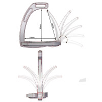 Etriers Air Safety System Jin Stirrup Junior Alumínio brilhante