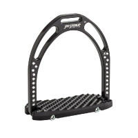Etriers preciosos de alumínio Jin Stirrup Preto com strass