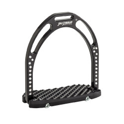 Etriers preciosos de alumínio Jin Stirrup Preto com strass