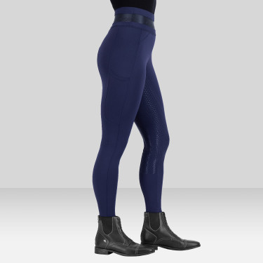 Legging de equitação Euro-Star Ares FullGrip Marinho Azul-marinho