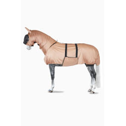 Conjunto de máscara e protetor de pescoço anti-eczema Horze Castanho claro Conjunto de máscara e protetor de pescoço anti-eczema Horze Castanho claro