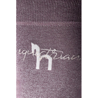 Meias infantis Horze Fay Ameixa preta Violeta Meias infantis Horze Fay Ameixa preta Violeta