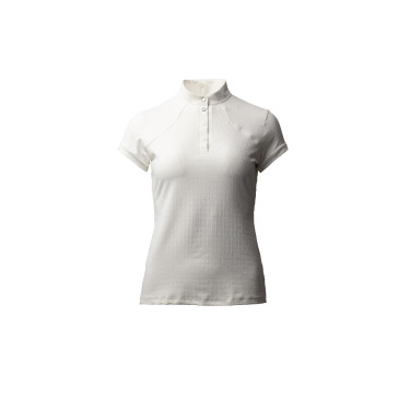 Camisa de concurso B Vertigo Liv brilhante feminina