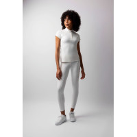 Camisa de concurso B Vertigo Liv brilhante feminina Branco brilhante Camisa de concurso B Vertigo Liv brilhante feminina Branco brilhante