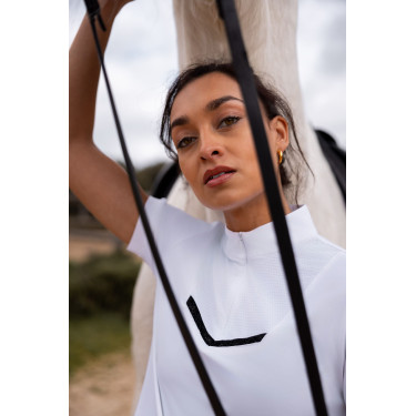 Camisa de competição brilhante Horze Taylor feminina Camisa de competição brilhante Horze Taylor feminina