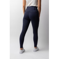 Legging Horze Mira com culote completo feminino Abertura Azul-marinho Legging Horze Mira com culote completo feminino Abertura Azul-marinho