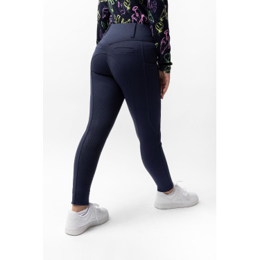 Calça de equitação Horze Mira infantil com grip integral Abertura Calça de equitação Horze Mira infantil com grip integral Abertura