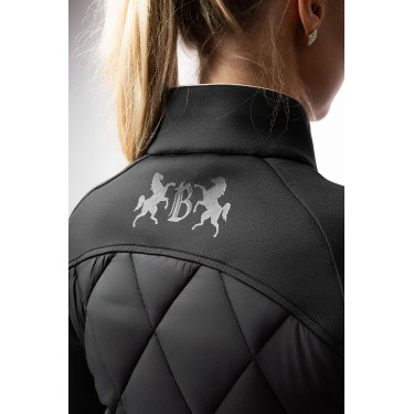 Casaco híbrido B Vertigo Agnetha feminino Beleza negra Preto