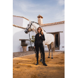 Casaco híbrido B Vertigo Agnetha feminino Beleza negra Preto