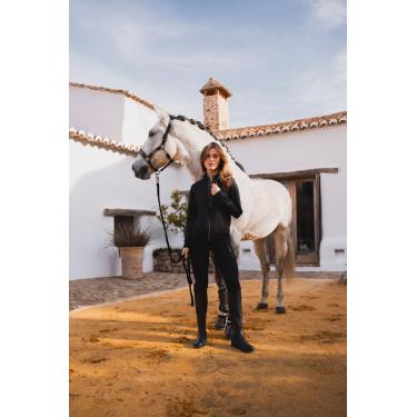 Casaco híbrido B Vertigo Agnetha feminino Beleza negra Preto