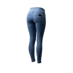 Calça Horze Carolyn denim fullgrip feminina